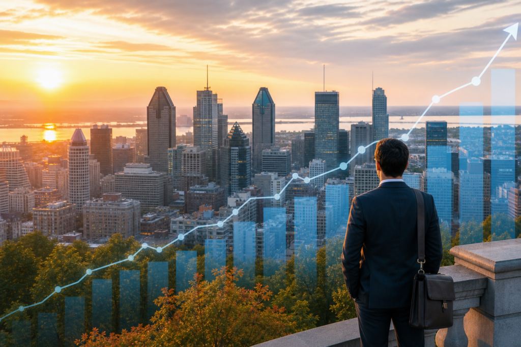 Montreal skyline - earning and cost of living in Quebec 2026